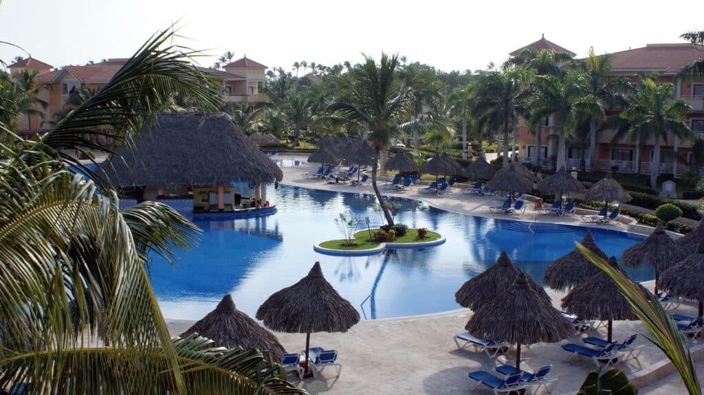 Panoramic image of a resort in Punta Cana